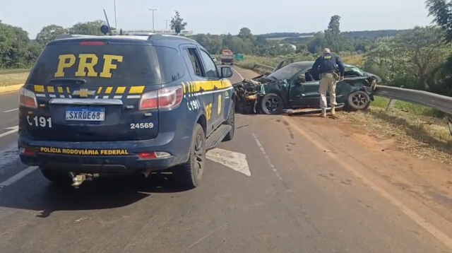 Perseguição termina em acidente e prisão de casal venezuelano por tráfico na BR-282; bebê de dois anos estava no carro