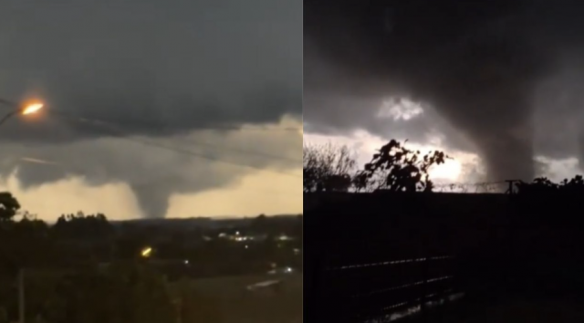 Tornado atinge três cidades e causa danos no RS