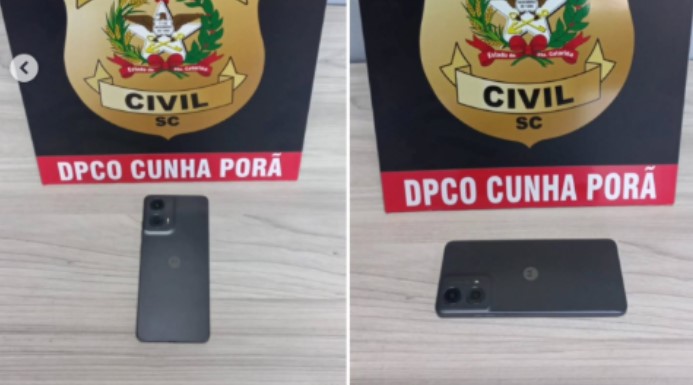 Celular furtado em Cunha Porã é localizado