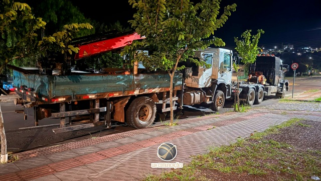 PM recupera caminhões furtados no RS em São Miguel do Oeste e Anchieta