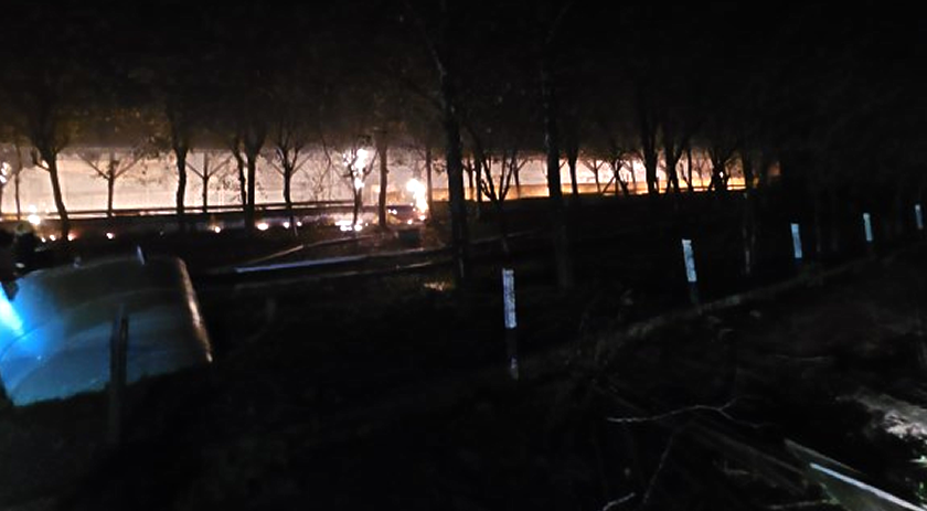 Raio causa incêndio em granja de suínos no interior