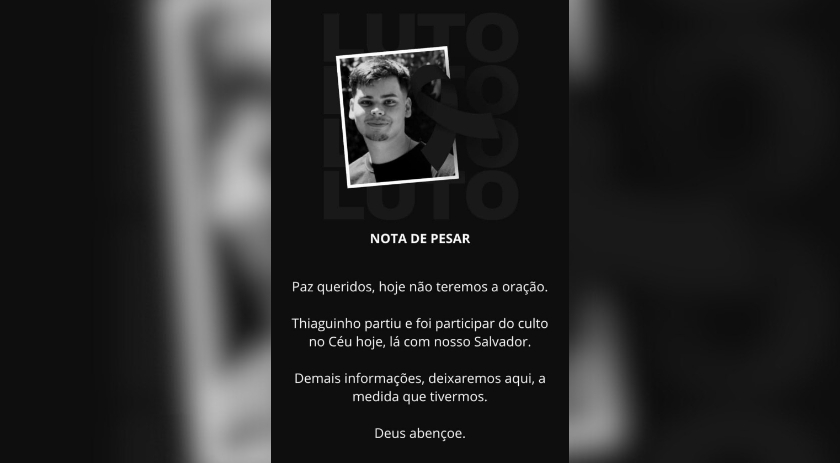 Jovem Thiaguinho falece aos 18 anos após luta contra a leucemia