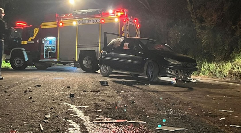 Após acidente na BR-282, motorista segue desaparecido e cavalo passa por cirurgia