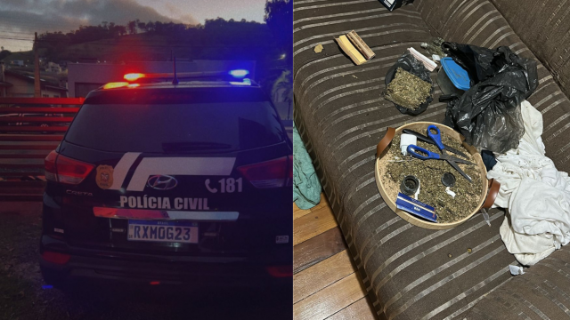 Operação Conexão Oeste resulta em dois presos e drogas apreendidas na manhã desta quinta-feira (9)