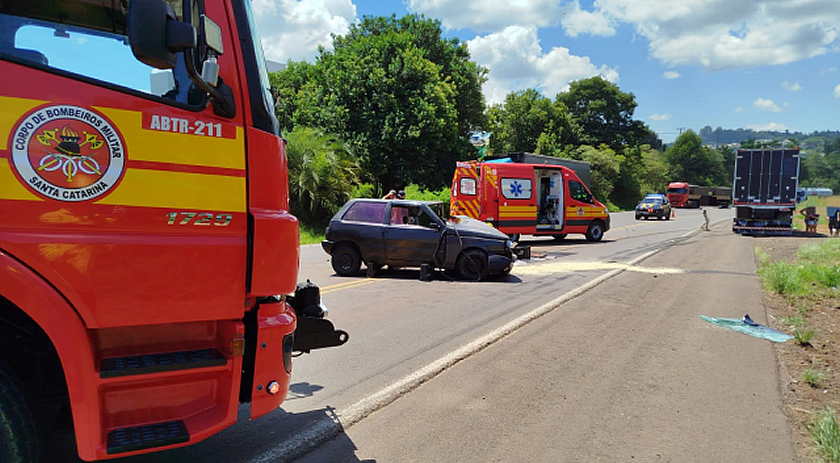 Homem perde a vida em decorrência de acidente de trânsito na BR-282