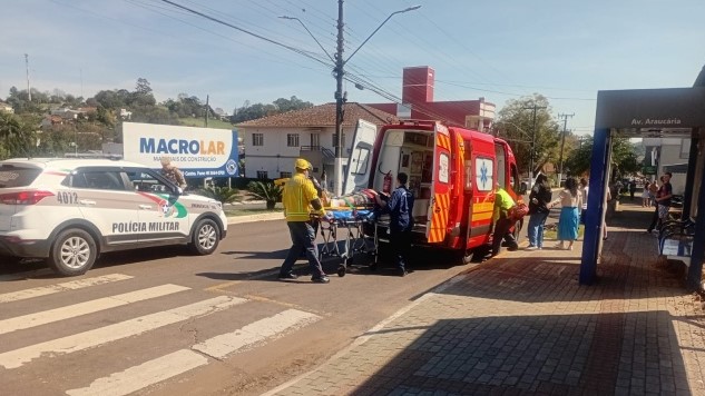 Homem é atropelado no centro