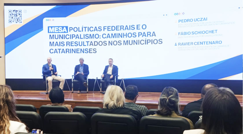 Vereador Ravier Centenaro assume cargo na diretoria da Uvesc e media debate sobre municipalismo