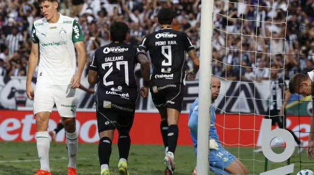 Ceará é derrotado pelo Palmeiras em casa e é rebaixado para a Série B