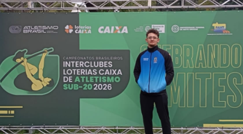 João Vitor Menon, do Atletismo de Maravilha, fica entre os 10 melhores do Brasil em competição