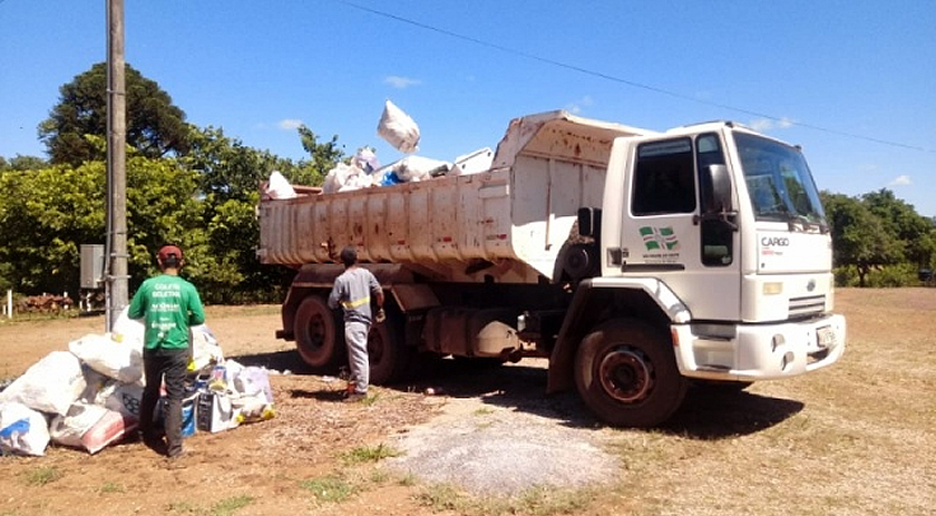 Administração  organiza mais uma coleta de materiais recicláveis no interior