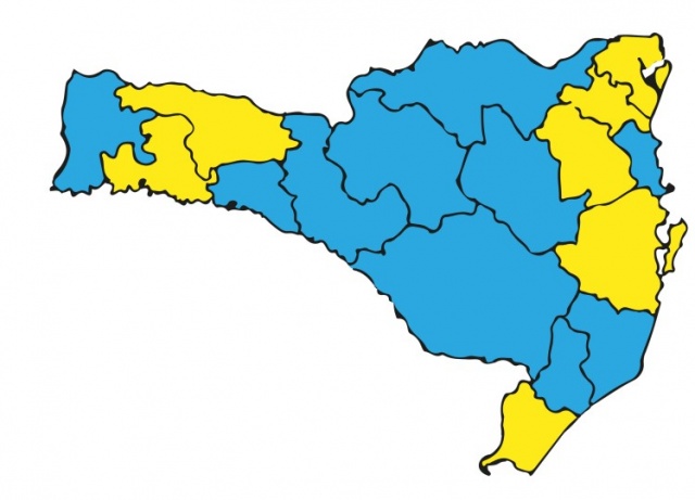 Novo mapa de risco da Covid-19 traz piora na avaliação em regiões de SC