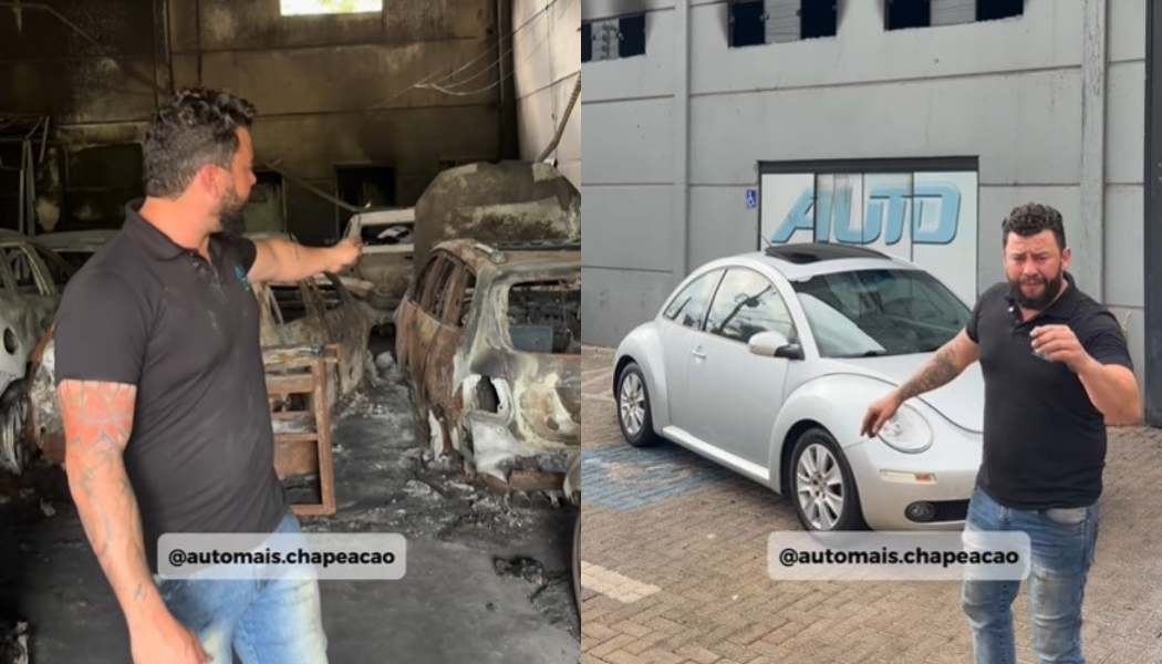 Rifa é criada para custear danos causados por incêndio em oficina de Chapecó