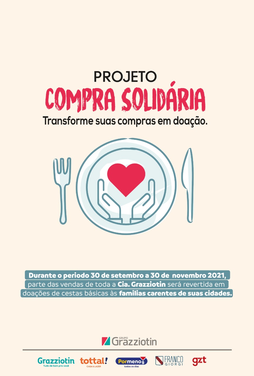 Grupo Grazziotin e Lojas Por Menos realizam Campanha "Compra Solidária"