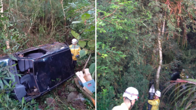 Jovem perdido em rodovia leva bombeiros a descobrir acidente com morte em SC