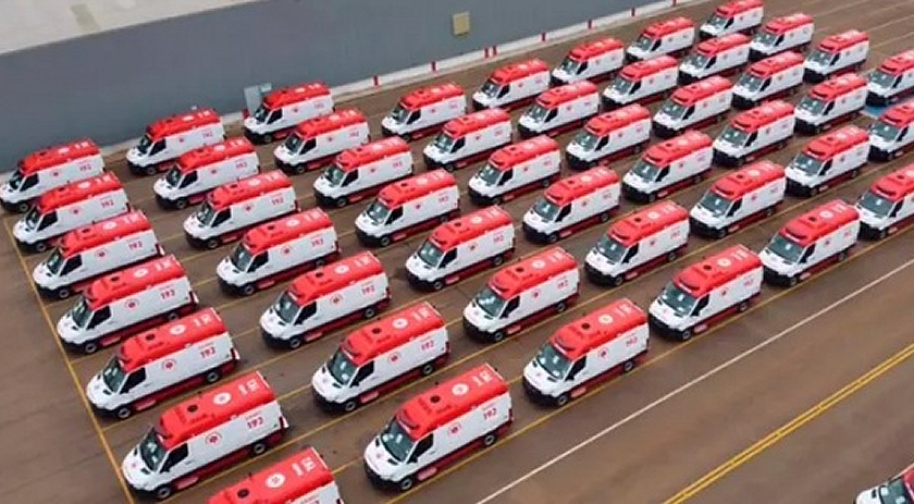 Santa Catarina e mais 10 unidades da federação recebem novas ambulâncias do Samu