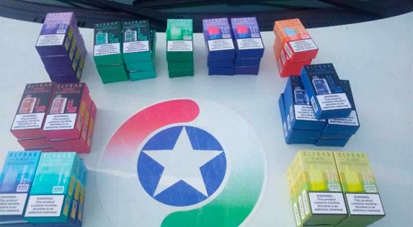 Polícia apreende R$ 5 mil em cigarros eletrônicos