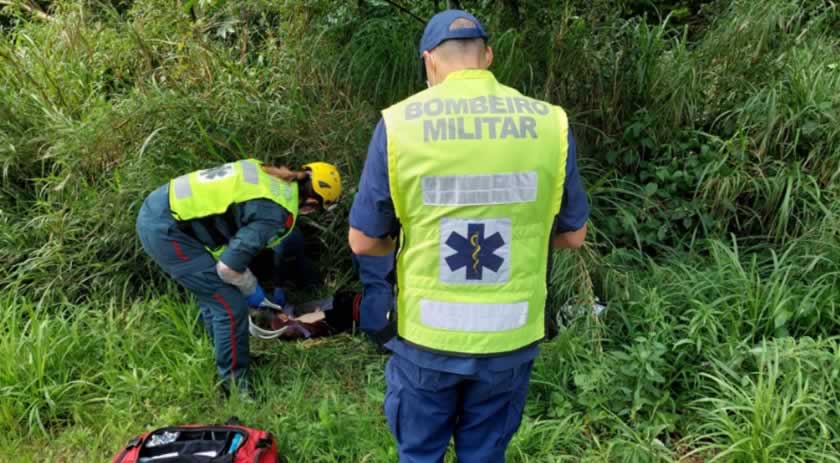Motociclista é localizado aproximadamente seis horas após acidente