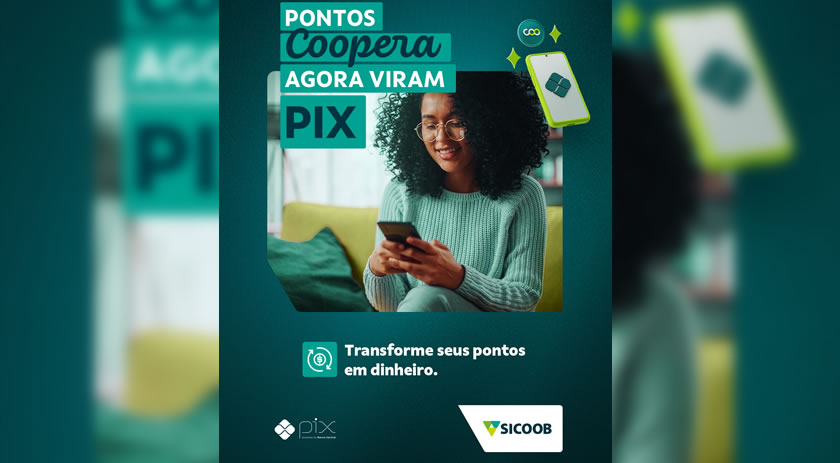 Sicoob amplia possibilidades e permite usar pontos Coopera em pagamentos via Pix