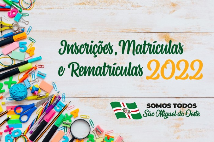 Educação divulga inscrições, rematrículas e matrículas na pré-escola e ensino fundamental