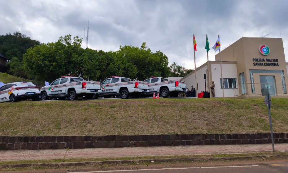 São José do Cedro, Princesa e Guarujá do Sul recebem novas viaturas e reforço na segurança pública