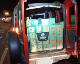 PM intercepta carga de quase 2 mil desodorantes na SC-161