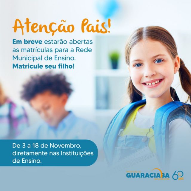 Iniciadas as Matrículas na Rede Municipal de Ensino de Guaraciaba