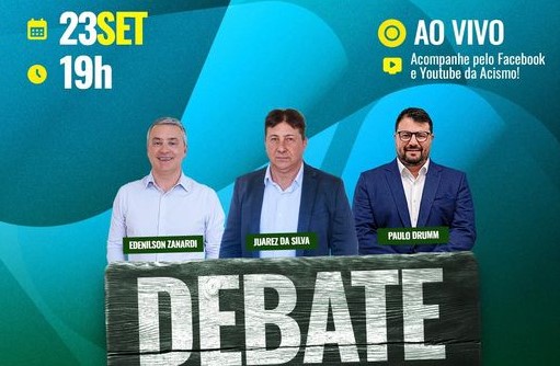 Acismo realiza debate com candidatos a prefeito na próxima segunda