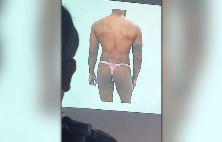 Professor é afastado após mostrar foto de homem com calcinha em escola
