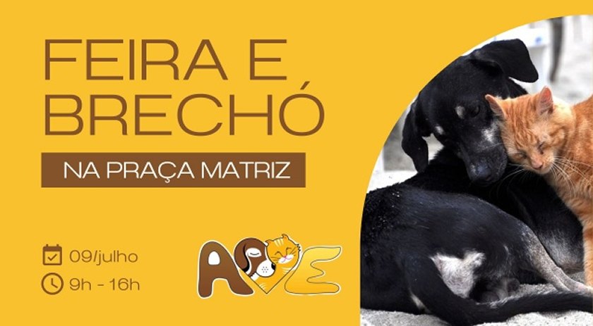 ONG Ame Bicho organiza feira de adoção e brechó