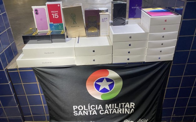 PM apreende mercadorias em ações contra contrabando e descaminho na região