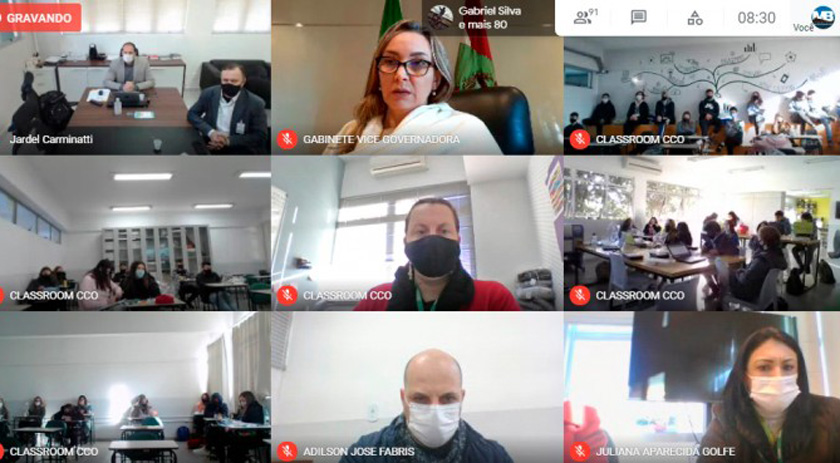 Vice-governadora palestra para estudantes de Chapecó e de São Miguel do Oeste