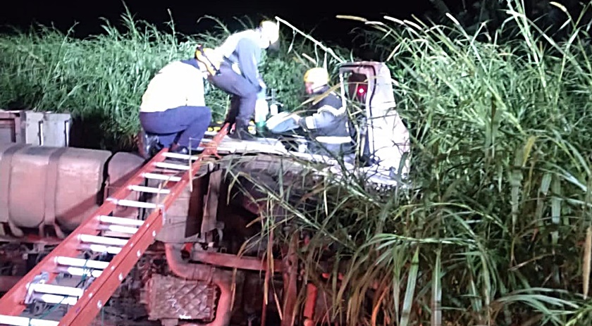 Homem fica ferido após acidente com carreta na BR-282 em Iraceminha