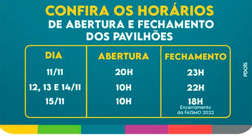 Tudo pronto para o início da FAISMO 2022