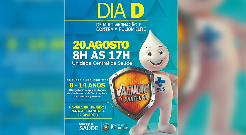 Setor da Saúde  prepara para sábado dia D de vacinação