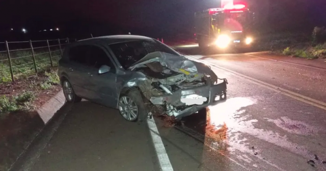 Colisão frontal deixa uma vítima fatal na SC-160