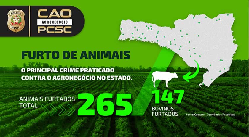 Caoagro da Polícia Civil apresenta mapa da criminalidade do segundo bimestre