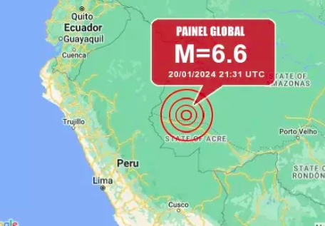 Maior terremoto da história do Brasil é registrado na Região Norte