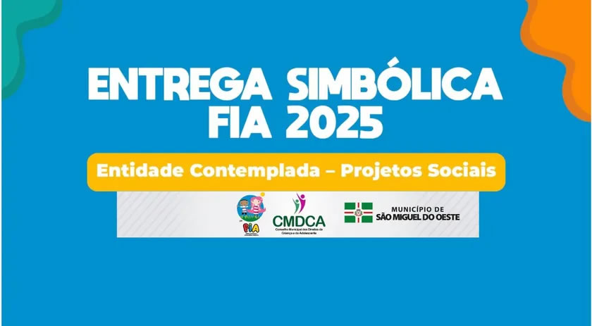 Cinco entidades recebem mais de R$ 200 mil para projetos