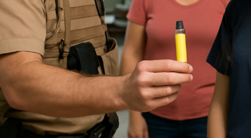 Estudantes são flagrados usando cigarro eletrônico em escola