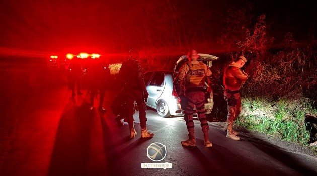 Perseguição policial termina após 20 km na BR-282