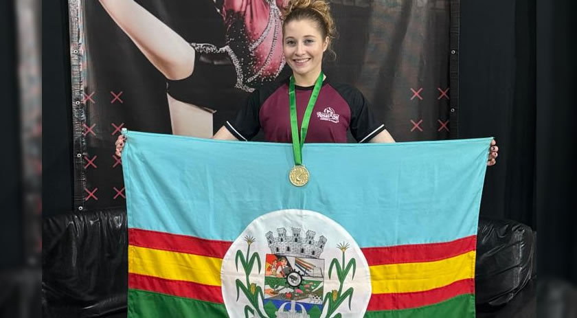 Atleta de São João do Oeste é campeã catarinense de patinação