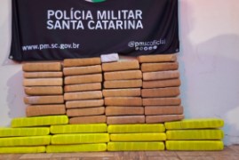 PM apreende 26 quilos de maconha em ônibus durante operação
