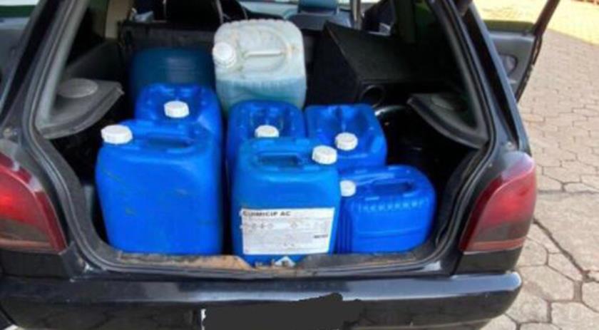 Operação da Receita Federal já apreendeu mais de 600 litros de gasolina e dezenas de botijões de gás de origem Argentina