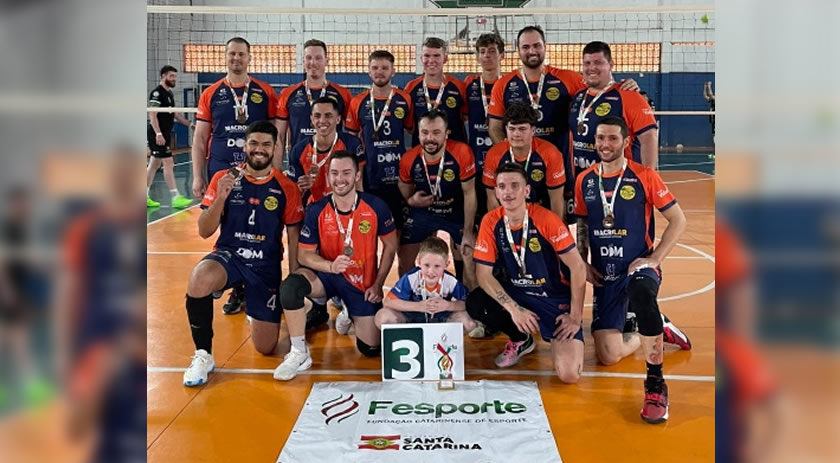 Voleibol Masculino conquista a 3º colocação no JASC
