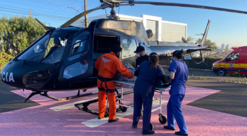 Idoso é encaminhado ao hospital em estado grave após queda