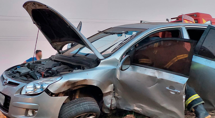 Homem fica ferido em grave acidente na SC163 entre Descanso e Iporã do Oeste