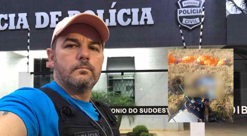 Policial civil de morre após queda de paramotor no Oeste do Paraná