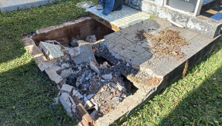 Objetos furtados são recuperados no Cemitério Municipal