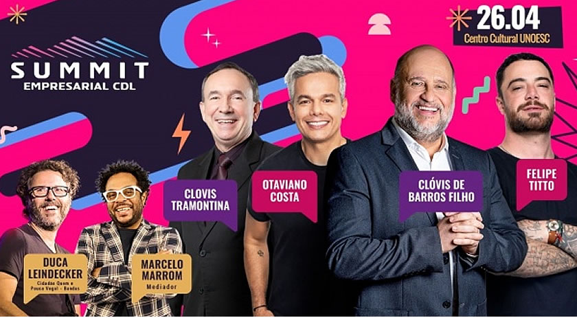 Mais de 50% dos ingressos do Summit Empresarial CDL já foram vendidos