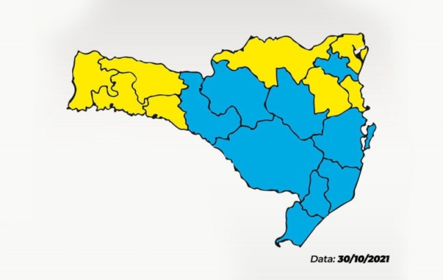 Novo mapa da Covid-19: SC tem mais áreas em nível moderado do que alto